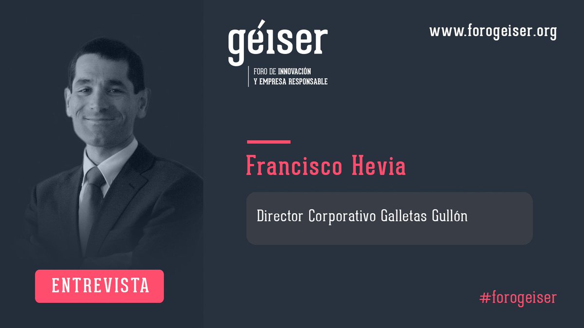 🎙Esta semana continuamos con un miembro de la #familiageiser, Francisco Hevia, Dir. Corporativo Galletas Gullón, enfocando la gestión desde una perspectiva de #economiahumanista donde nos centremos en las personas: (bit.ly/FranciscoHevia)
#geiser #forogeiser  <a href="/GustavoGarciaDz/">Gustavo García</a>