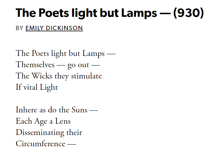 AliciadeMarco4's tweet photo. The Truth must dazzle gradually - / #emilydickinson #nationalpoetrymonth #tellitslant https://t.co/1l6JpKbjA9