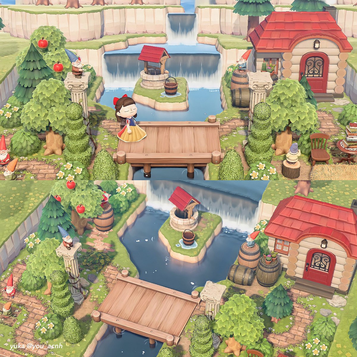 🌿𓂃 𓈒𓏸

白雪姫のお庭🍎´-
写ってないけど小人も7人います·͜· 

#ACNH