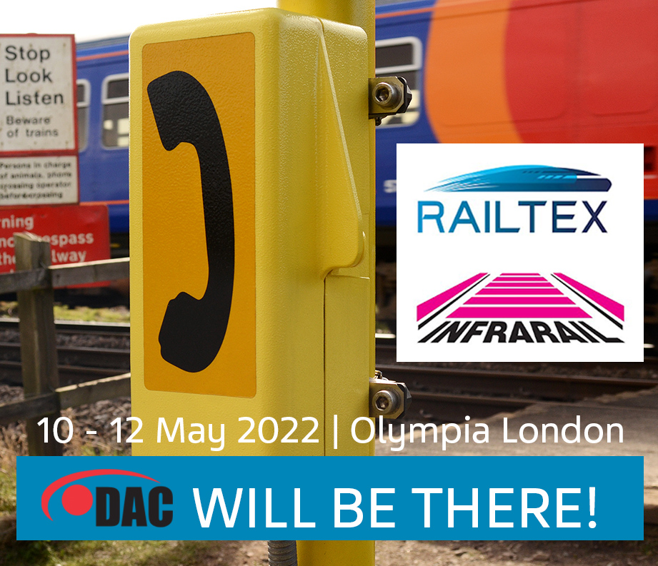 <a href="/DAC/">dac</a> Limited shall be exhibiting at <a href="/Railtex/">Railtex</a>  10 - 12 May 2022, Olympia London. Showing products from our Network Rail approved portfolio lnkd.in/gbNEQ3dU including the OEM Handset &amp; Stowage lnkd.in/gbaGNdg8.