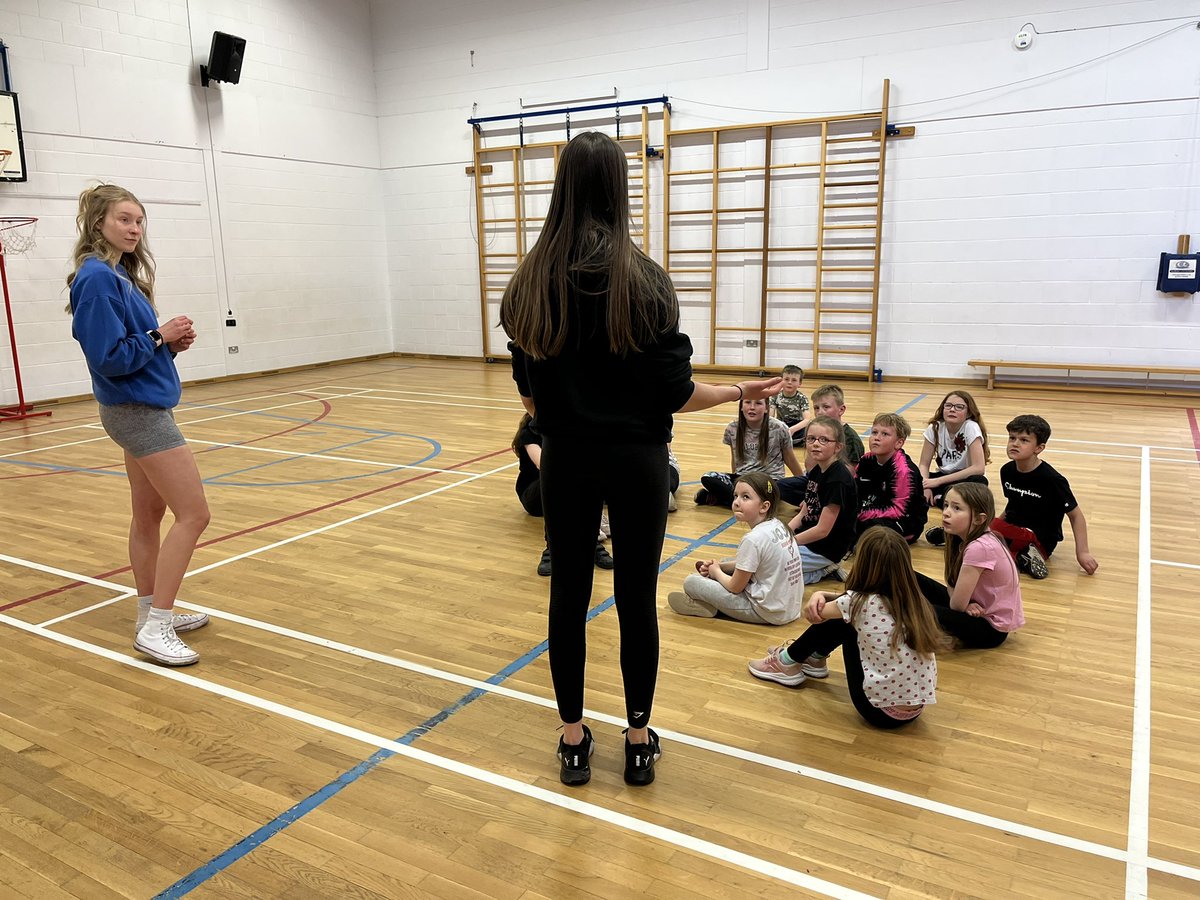 ActiveSchAngus's tweet photo. 1st morning of our Easter โญ๏ธStrathmore Sports Starsโญ๏ธ programme @StrathmorePS lead by @ForAcad Netball Leader, Demi & Young Ambassador, Neva.Lots of fun, games & smiles ๐ Thanks to @anguscouncil for the packed lunches #ActiveEveryDay #ActiveEaster #StrathmoreStars #ActiveForfar https://t.co/JCDPx2OfMs