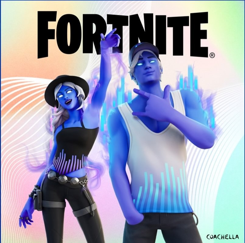FortniteBR's tweet photo. Here’s an early look at the styles for the Coachella Outfits! #Fortnite https://t.co/XMzMv2u6x5