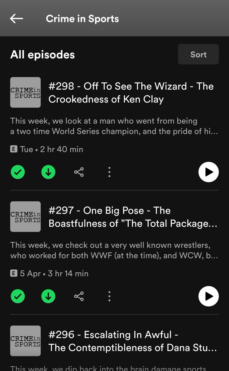 GarryR777's tweet photo. So after 2 years of listening to 2 podcasts a day 5 days a week during work I've just downloaded my last 3 @CrimeInSports podcasts to bring me to the present episode. I guess it's time to do the entire Small Town Murder back catalogue now then @Jimmypisfunny @WhismanSucks https://t.co/9Uxz3n1OsE