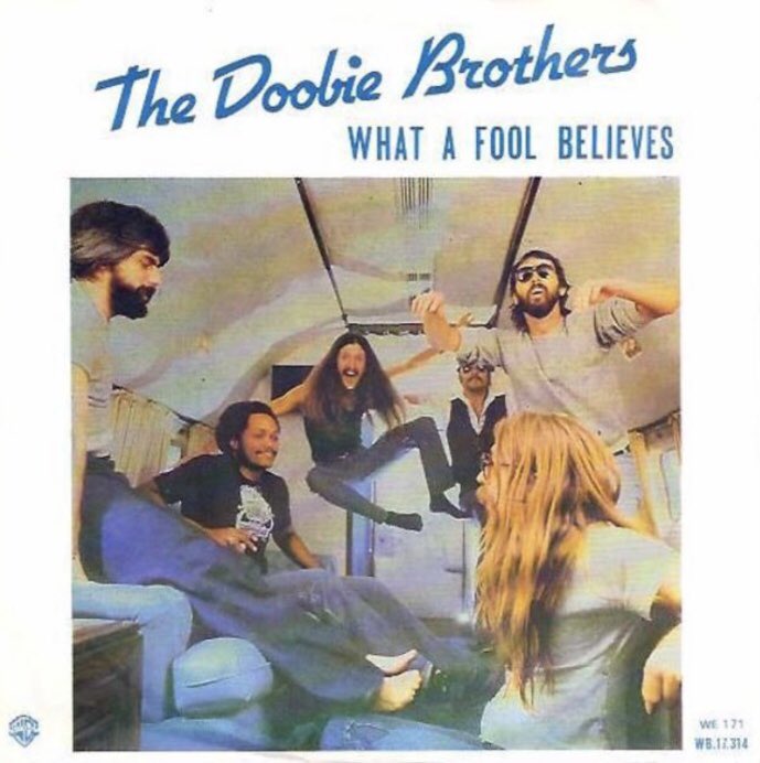 in_yacht's tweet photo. “What a Fool Believes” by The Doobie Brothers reached #1 on the Billboard Hot 100 on this day in 1979. Written by Michael McDonald and Kenny Loggins, it won Grammys for Song of the Year and Record of the Year in 1980. It is the ultimate yacht rock song. https://t.co/HAxVihRIcg