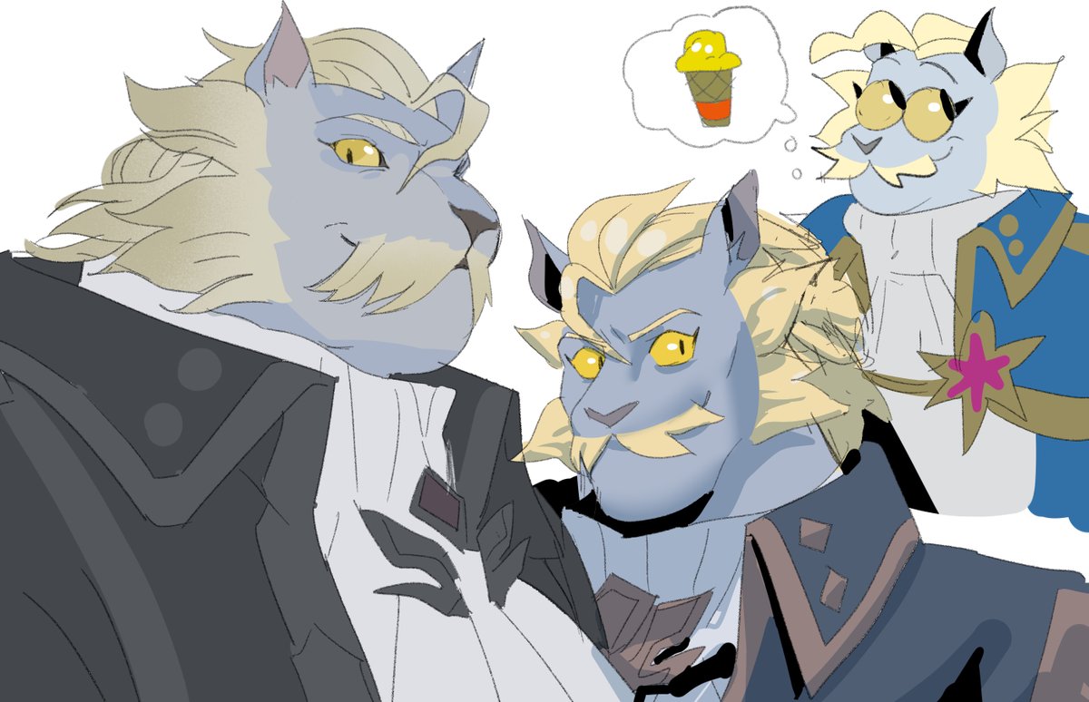 furry male furry male focus multiple boys blonde hair furrification yellow eyes  illustration images