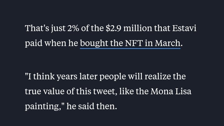 nakabitcoin's tweet photo. We are about to start experiencing the revelation of what an NFT bubble looks like 
I believe the tech has value but majority of NFTs are actually worthless 
Share your thoughts 💭💭😄 https://t.co/aiaWKLmwtf