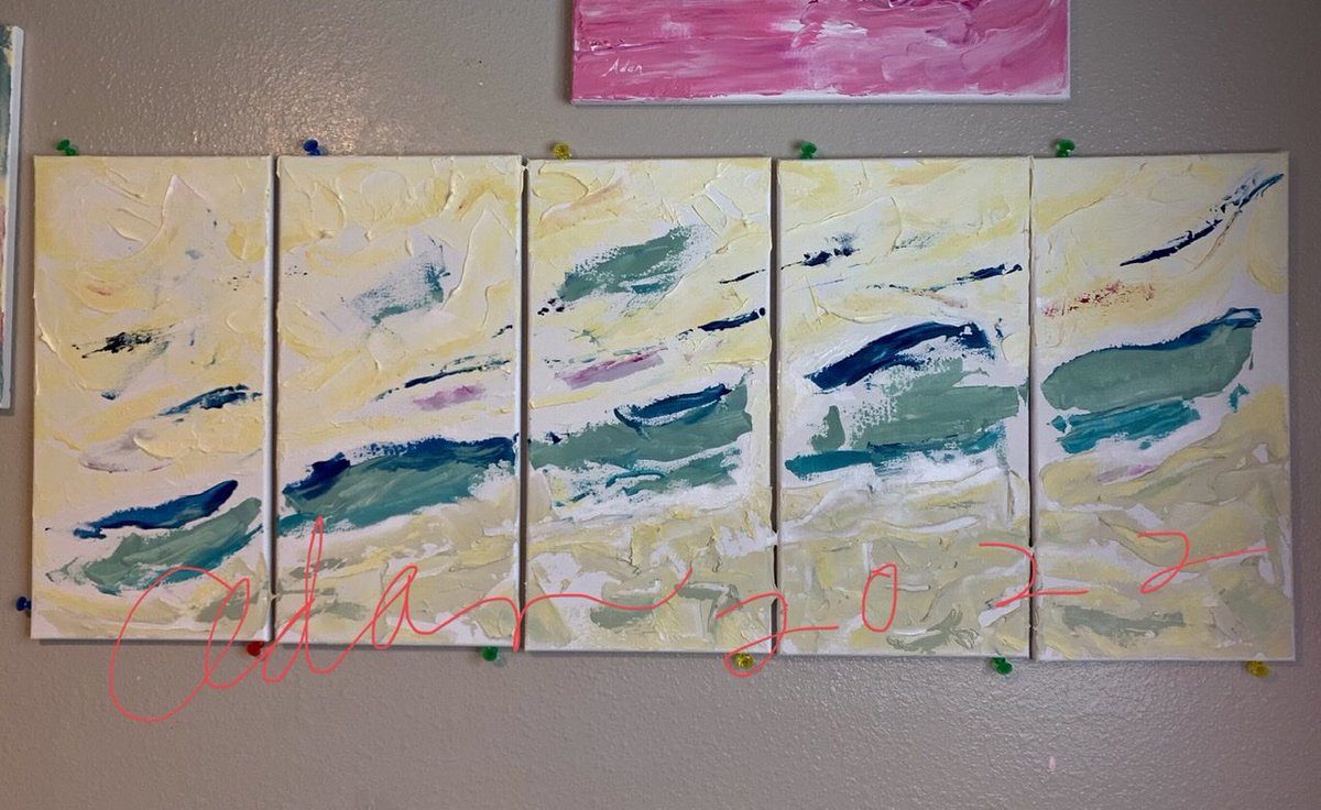 FelipeAdanLerma's tweet photo. my blog post,
March 28, 2022 - Rearranging My "Art Room" at Home for a New Endeavor : Polyptychs, Part 7 - "Migration" https://t.co/gHz4ZVrqPD via @FelipeAdanLerma #acrylicpainting #polyptych https://t.co/5VnKTc8dt8
