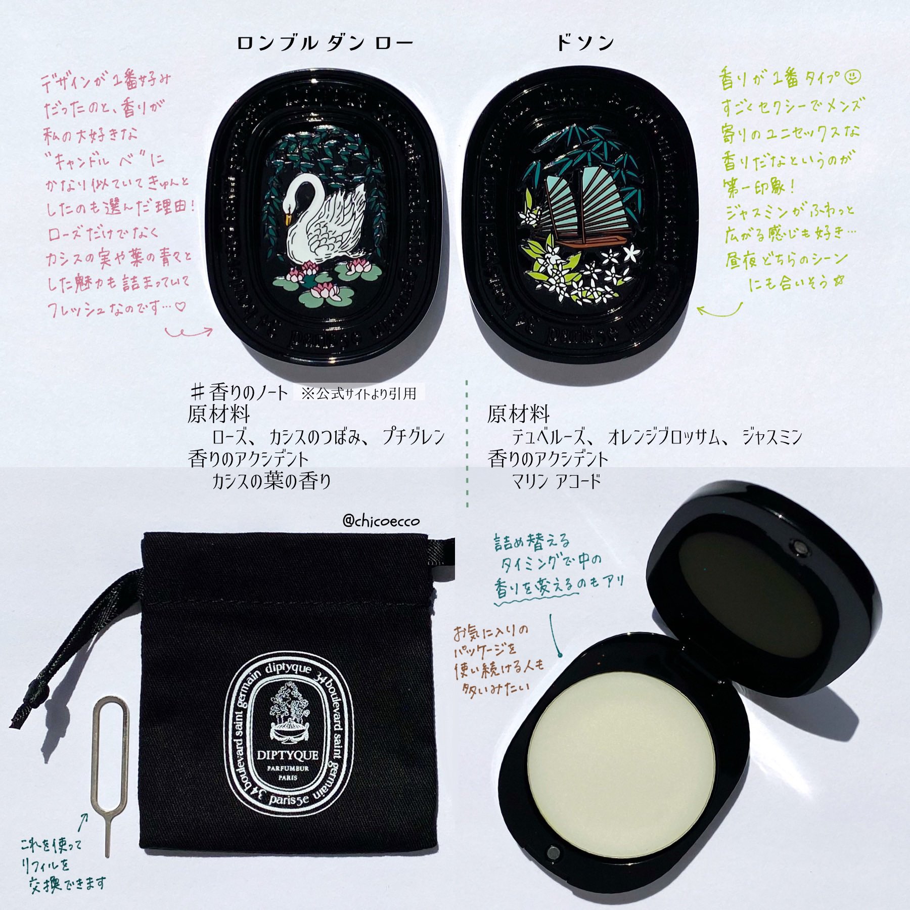 リフィラブル ソリッド パフューム オルフェオン | Diptyque Paris