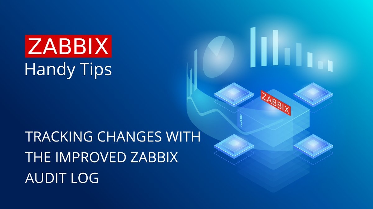 zabbix's tweet photo. Track your #Zabbix configuration changes and detect potential intrusion attempts with the redesigned Zabbix audit log. 

👉 Check out some of the audit log usage examples and use cases in the latest Zabbix Handy tips blog post and video:
https://t.co/FQl6vCG6Je https://t.co/bEZO2DVUxt