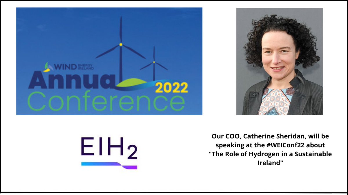 EIH2_ie's tweet photo. In a few minutes...
Our COO, @CBMSheridan will be speaking at the #WEIConf22 on "The Role of Hydrogen in a Sustainable Ireland".
Stay tuned!
#greenhydrogen #energysystemsintegration #energysecurity #Ireland https://t.co/027h6BMtYC