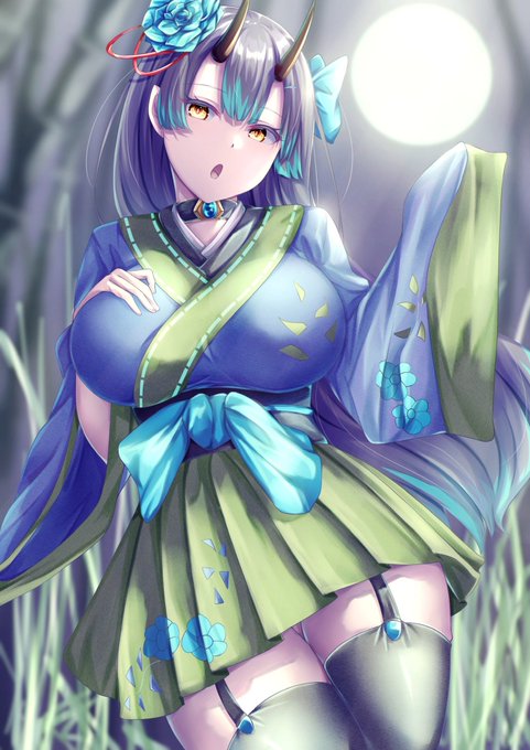 好きだけ詰め込んだ鬼娘描きました
#オリジナル 