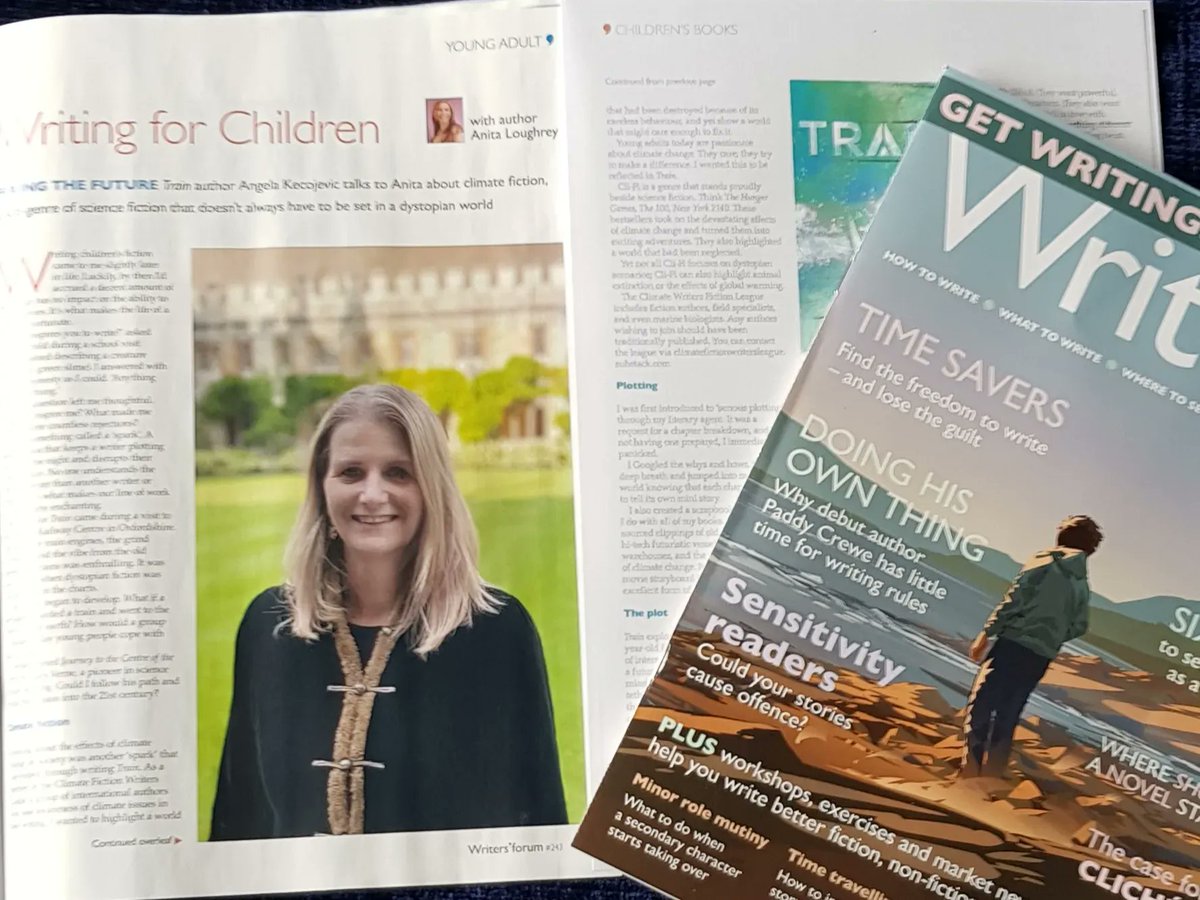 amloughrey's tweet photo. I interviewed Angela Kecojevic @ajkecojevic about her latest novel Train for my Writing 4 Children slot in the national writing magazine @Writers_Forum #writing4children #youngadults #childrensbooks #dystopian #clifi @AelurusPublish
#ya #climate #fantasy @Climate_Writers https://t.co/H8TAyBi7zJ
