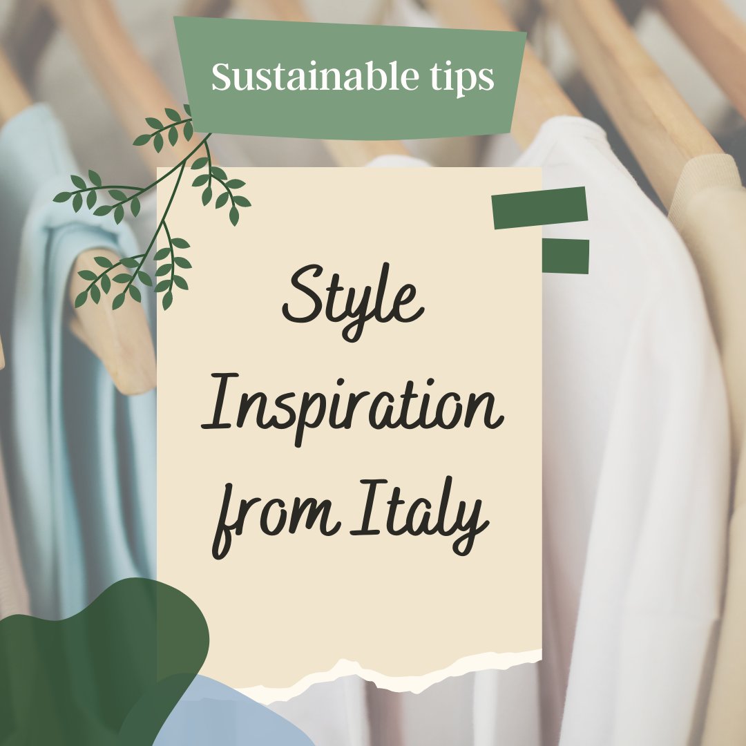 Urbanspacesleg1's tweet photo. Taking inspiration from styles around the world can make it easier to make the transition to a sustainable wardrobe.  👗🌿

#sustainabletips #styleinspo #italianstyle #fashioninspiration #tailoring #sustainablefashion #slowfashion https://t.co/vop8jFPQZw