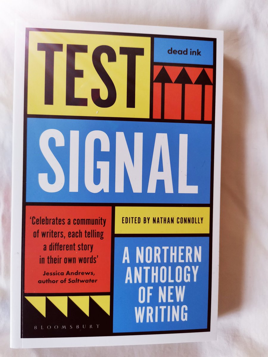 NaomiBooth's tweet photo. Happy pb publication day to Test Signal, and this rabble of brilliant Northern writers. I'm chuffed to be included in their company 🧡💙💛
@DeadInkBooks @BloomsburyBooks https://t.co/alstFY5f3B