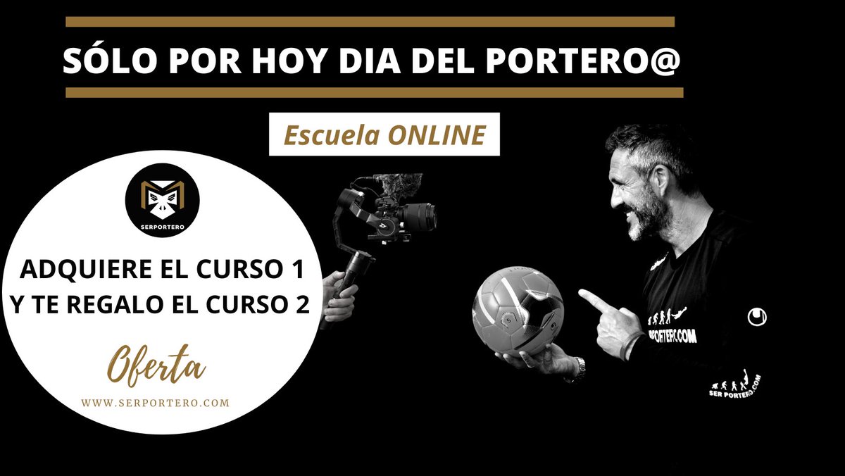 Oferta única sólo por hoy día del porter@.
Adquiere el curso 1 y te daré acceso al curso 2 valorado en 75 euros. 
Accede aquí 👉🏻 serportero.com/curso-1
Si estabas pensando en hacerlos , este es el momento.