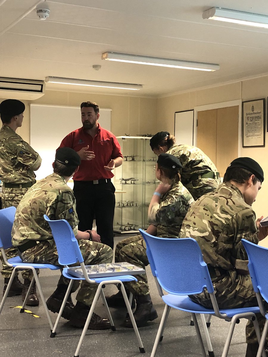 acf_lydney's tweet photo. Yesterday we had an interact, engaging talk by Damion, from @FoDDC regarding their Drug Initiative, thank you 🙏 for a really informative visit #glosacf #lydney #FoDDC #acf #armycadets #forestofdean #Gloucester https://t.co/K1ggRPZHFx
