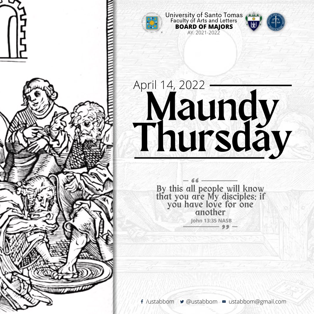 “I give you a new commandment, says the Lord. Love one another as I loved you.” (Jn 13:24)

May we be touched by Jesus’ humble service when he washed the feet of his disciples. Let us realize and humble ourselves in our service to our country.

#MaundyThursday
#BeyondOurMajors
