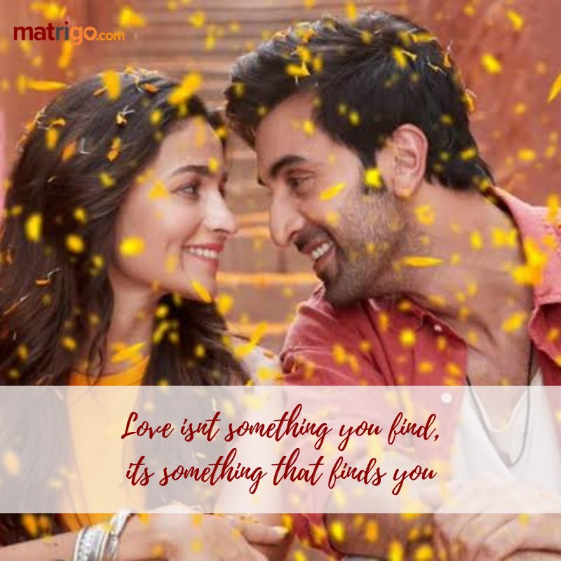 MatchRightGo's tweet photo. Love isnt something you find, its something that finds you ♥️

#aliabhatt #ranbirkapoor #aliaranbir #ranbiralia #wedding #bramhastra #love #matrigo #matchrightgo https://t.co/yWSztTMhQA