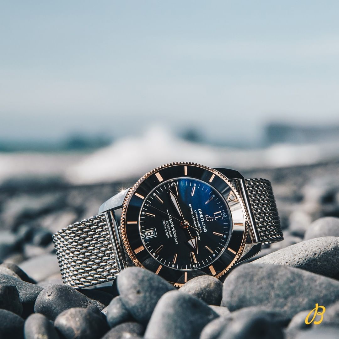 A perfect partner for weekend adventures: the <a href="/Breitling/">Breitling</a> Superocean Héritage II Automatic.

Powered by Manufacture caliber B20, the watch is available in 42 and 44mm on its signature milanese bracelet.

🛍 bit.ly/3jDIG3i

#watches #SummerVibes #bankholiday #easter