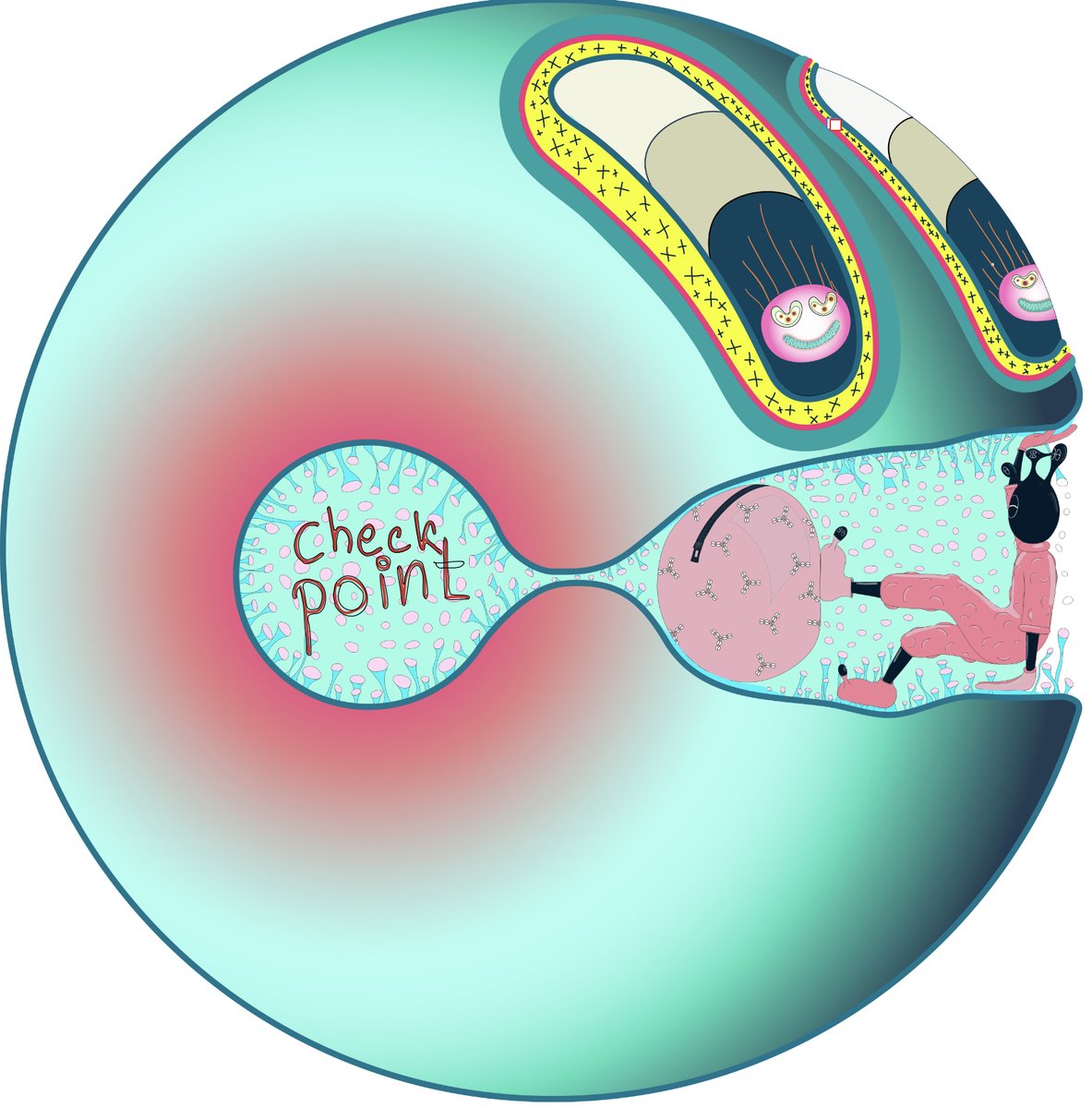 yoomoota's tweet photo. Don't let them get into your mind! 🤯

Sometimes our arts scenarios can be strange 🙃 

Consider that @YoomootaTaras is a doctor and inspired by the physiology 🧠

#nftart #NFTartist https://t.co/nxN1qSXyBk