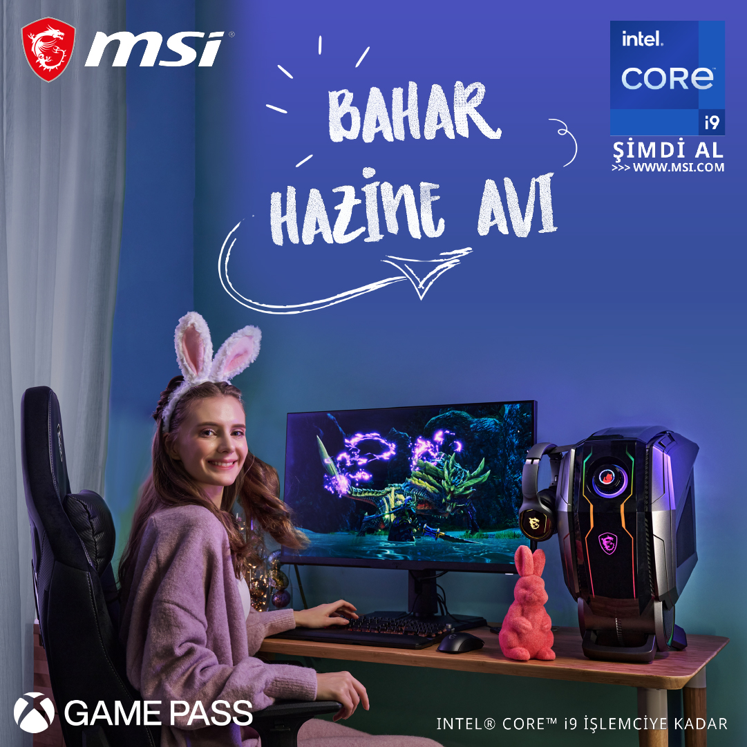 MSITurkiye's tweet photo. Bahar Hazine Avı başladı. Seçili MSI ürünlerinden satın alın, 3000 TL'ye varan Steam Kodu ve XBOX GAME PASS kazanma fırsatını yakalayın! 
Detaylar için tıklayın: https://t.co/OMJDfigwc3

#steamkodu #xboxgamepass #msi #msigaming #msigamingdesktop #msigamingmonitor https://t.co/UKPeFcIl3v