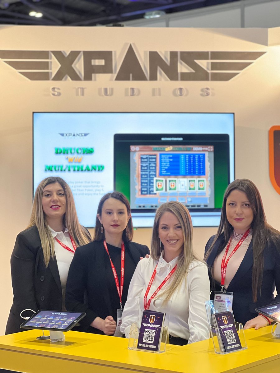 StudiosExpanse's tweet photo. Day 3 & 4 happy, smiling faces
@ICE365Global
#onlinecasino #casino #gambling #betting #slots #igaming #b2b #ICELondon2022 #MyIcestory https://t.co/37NKmFYnpr