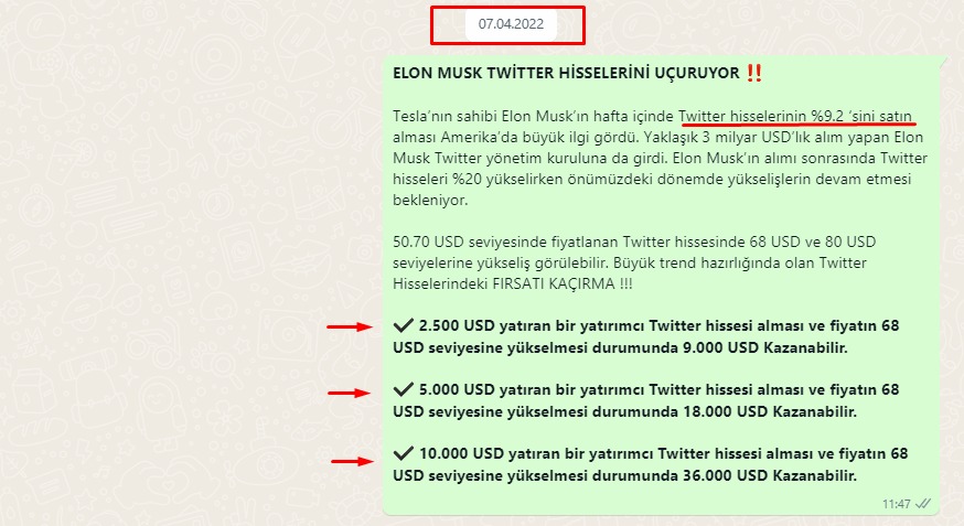 ekonomibilir's tweet photo. ELON MUSK'LA TARİHİN FIRSATI KARŞINIZDA‼️

07.04.2022 Tarihinde sizlerle paylaştığımız fırsatta da belirttiğimiz gibi Tiwetter'ın %9,2  Hissesine sahip olan Elon Musk şimdi tamamını almaya hazırlanıyor. Teklifini sundu ve dönüş bekliyor...

#Twitter #ElonMusk #ElonMuskTwitter https://t.co/fFJiuM3tyl