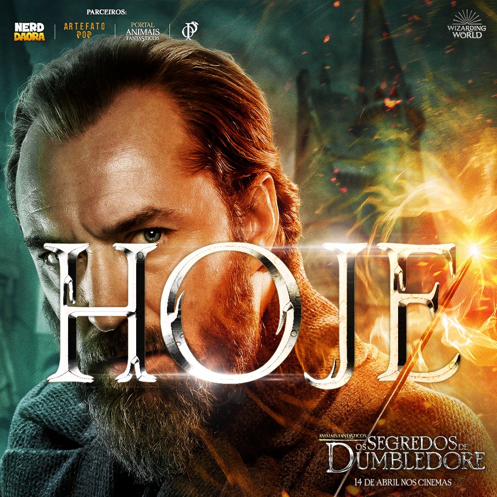 🚨 O feitiço foi lançado,a espera acabou!

 HOJE é a estreia de um dos filmes mais aguardados do ano. Volte à magia no cinema mais próximo de sua casa. Animais Fantásticos e os Segredos de Dumbledore estará disponível para fornecer magia e, principalmente, AMOR

#FantasticBeasts