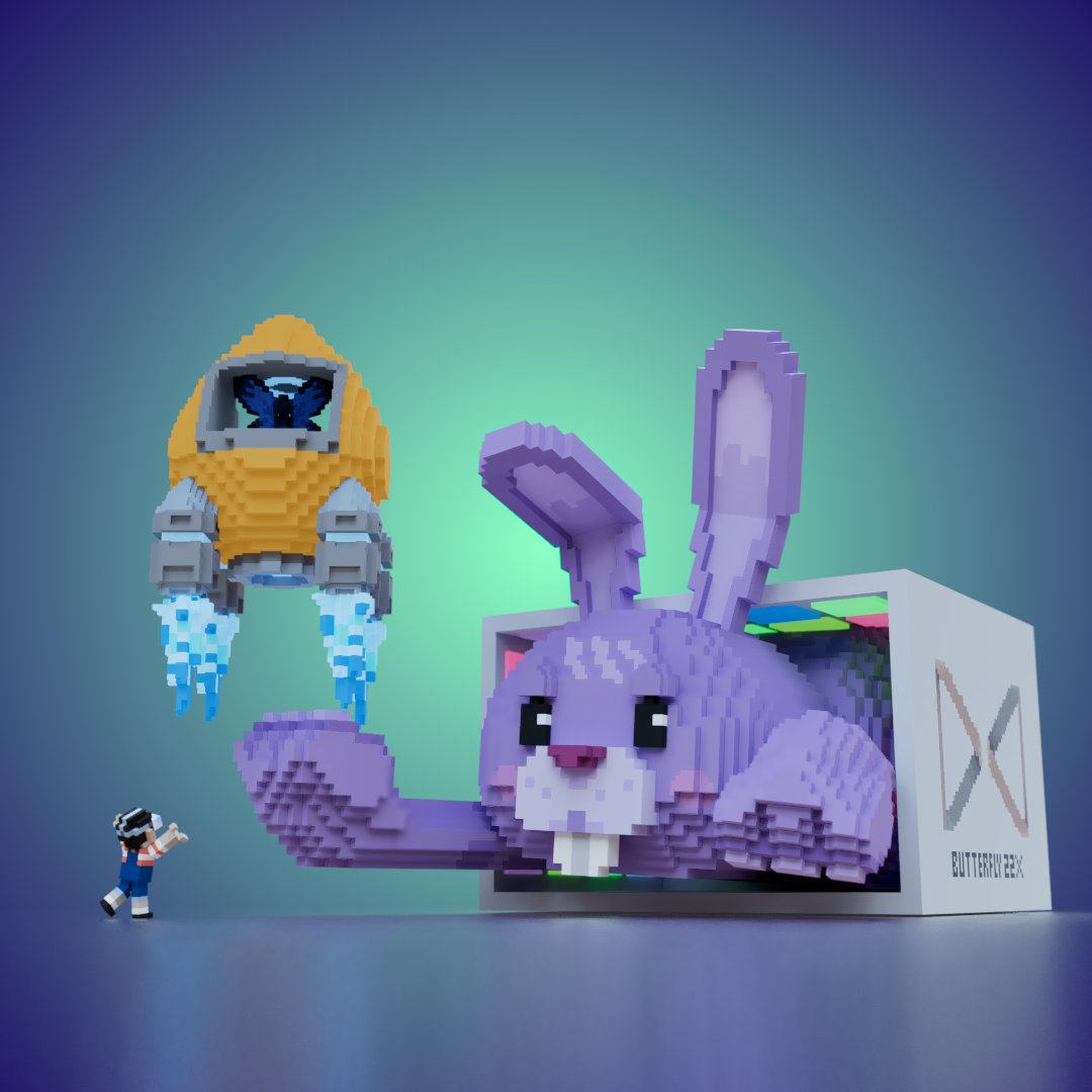 DechawathrD's tweet photo. Sneak peak from 🦋 THE ULTIMATE DREAM BOX with @VoxEdit @TheSandboxGame https://t.co/ZChqNmmoXZ