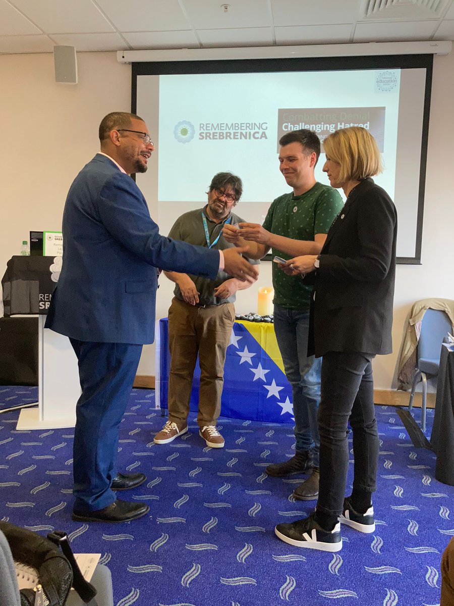 Neil S (Sleducation) 🇺🇦 (@sledgen) on Twitter photo Proud that <a href="/DanielKebedeNEU/">Daniel Kebede</a> & <a href="/KiriTunksNEU/">KiriTunksNEU</a> were able to attend and receive a symbol of remembrance from <a href="/SrebrenicaSw/">SrebrenicaSW</a> at our fringe meeting yesterday. Sends a powerful message of solidarity for standing up to hate and intolerance <a href="/WirralNEU/">Wirral NEU</a> <a href="/SrebrenicaNW/">Remembering Srebrenica North West</a> Proud that <a href="/DanielKebedeNEU/">Daniel Kebede</a> & <a href="/KiriTunksNEU/">KiriTunksNEU</a> were able to attend and receive a symbol of remembrance from <a href="/SrebrenicaSw/">SrebrenicaSW</a> at our fringe meeting yesterday. Sends a powerful message of solidarity for standing up to hate and intolerance <a href="/WirralNEU/">Wirral NEU</a> <a href="/SrebrenicaNW/">Remembering Srebrenica North West</a>