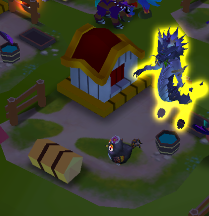 MyDefiPet、新しいペットが来てたから卵割ってみた。鳥可愛い。