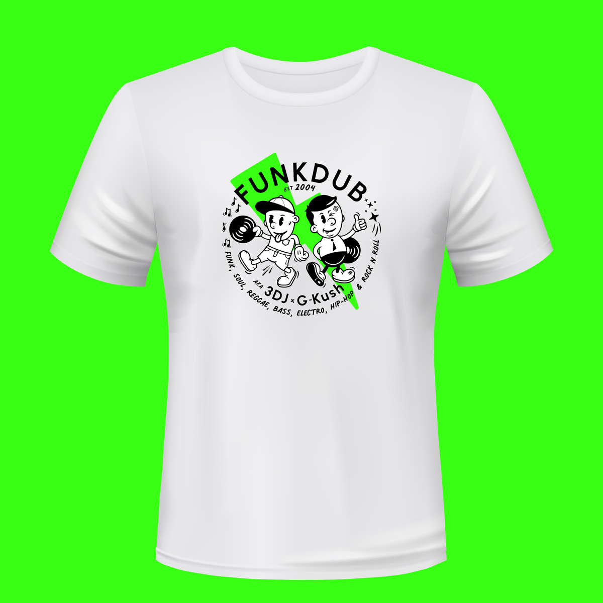 funkdub3dj's tweet photo. New ident by @designdylunio for @funkdub - Chris & I are still purveyors of all things #Funk #Soul #Reggae #Bass #Electro #HipHop #RockNRoll and we totally love cartoon us!
Super ltd. edition merch coming soon - keep your eyes peeled or DM me #RT Cheers, 3DJ #Funkdub #GetFunkdub https://t.co/CV0z6DrZGz