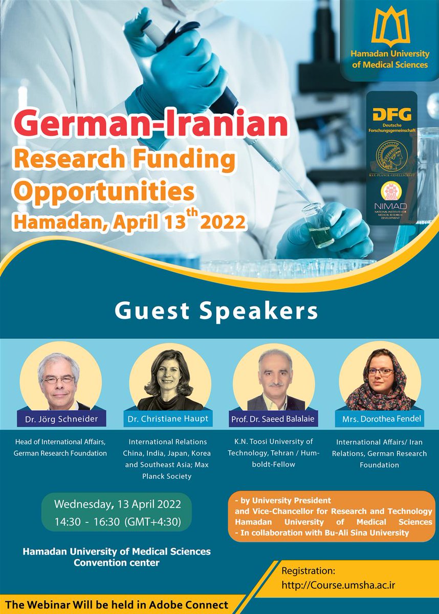 AvicennaSrc's tweet photo. It was an excellent opportunity to expand first-hand research activities and foster #international #scientific collaboration. We appreciate @dfg_public and @maxplanckpress 's kind support and time. Looking forward to future collaborations! https://t.co/MZPEiiwPc4