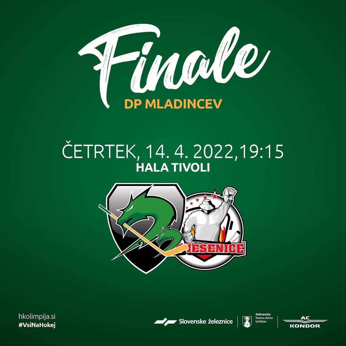 HKOlimpija's tweet photo. Danes gre zares 🏆💪
Naši mladinci ob 19:15 v Hali Tivoli igrajo peto, odločilno tekmo finala. 💚
Se vidimo v Hali Tivoli.
Vstop prost. 💚💪
#hkszolimpija #olimpija #ljubljana #mladinci https://t.co/YmuhlpKHb6