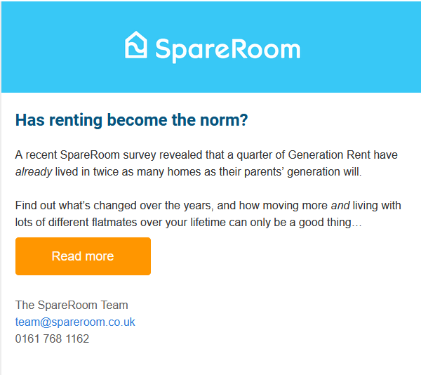 Jacob_T_Webb's tweet photo. Apparently, according to Spare Room, forever giving over a portion of your wages to wealthy Landlords and never being able to own your own home "can only be a good thing...".......... https://t.co/CdtVNcZSze