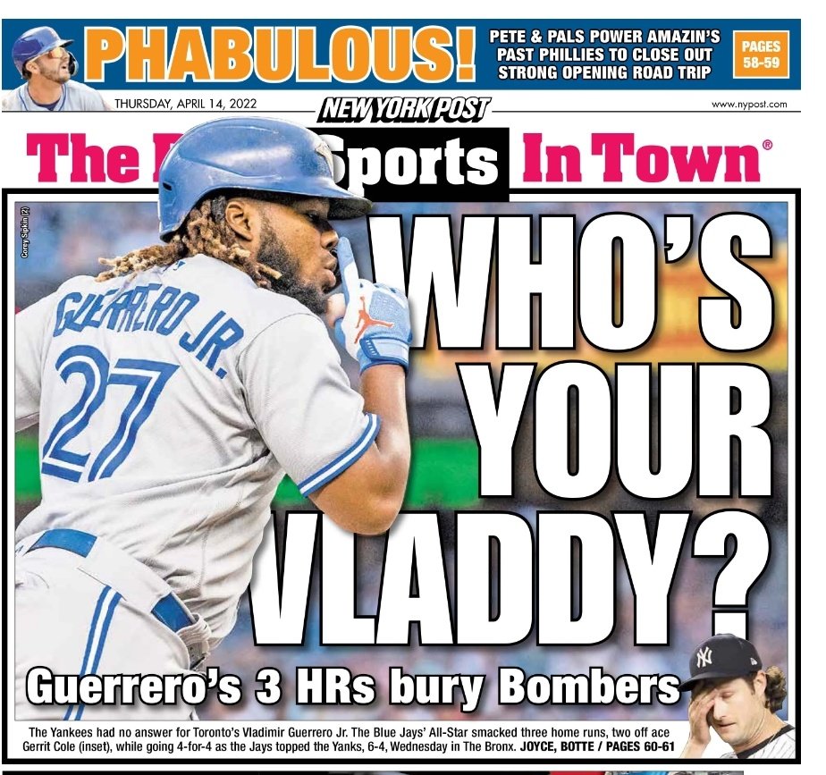 PiriPiriPie's tweet photo. Back page of the New York Post https://t.co/POUCPf76UR