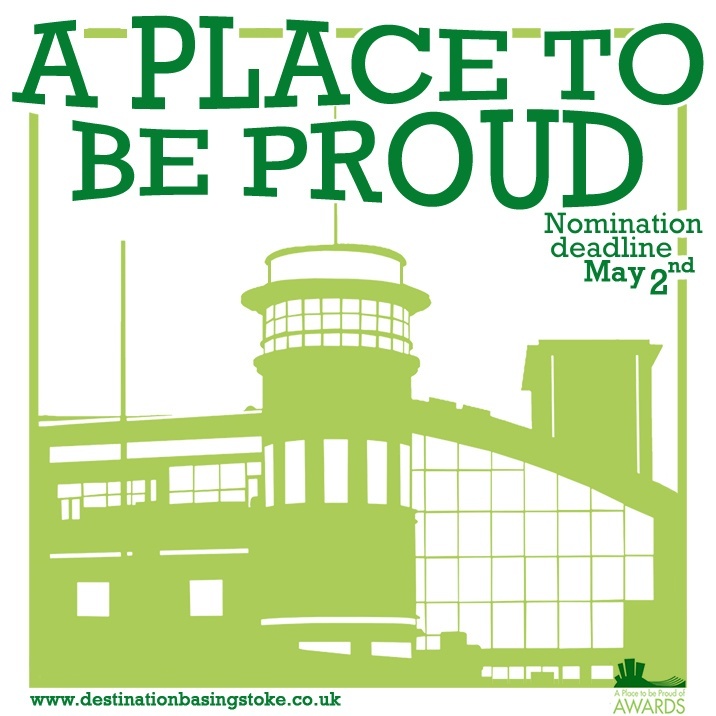 LoveBstoke's tweet photo. Nominations are still open for the #PlaceToBeProudOfAwards from #DestinationBasingstoke, closing on 2 May 2022. The awards celebrate people, organisations and projects that have made a special contribution to the community. Find out more here https://t.co/PtGtzqNWCi๐ https://t.co/i5Zv03xdpC
