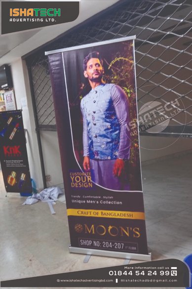 IshaTechAdvert1's tweet image. Pop Up Stand Banner &amp;amp; Rolling Stand Banner with X Stand Banner Make IshaTech for Moons Shop Indoor &amp;amp; Outdoor X Stand Banner Advertising in Bangladesh.
Cell: 01844 - 542 499
#LightingBoard #UnipoolBoard #TryVisionBoard #PassengerBoard #AluminiumBoard