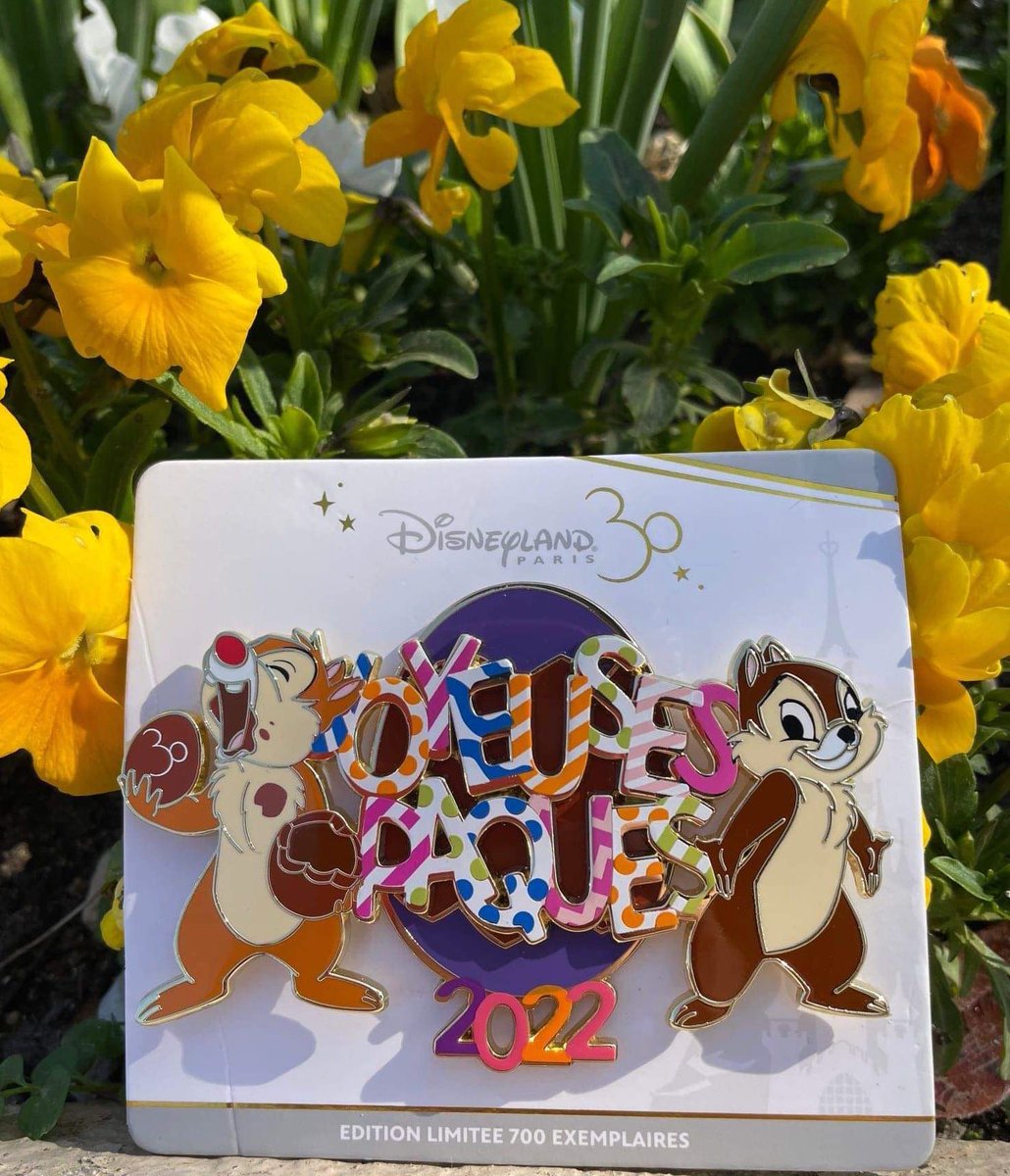 🛍 This adorable Easter 2022 Chip &amp; Dale Limited Edition pin will on sale Wednesday next week at Word of Disney. The Spring pin as well as Genie pins and a late St. Patrick’s Day pin will also be on sale that day. 
Lineberty reservations open tonight 6pm CET.