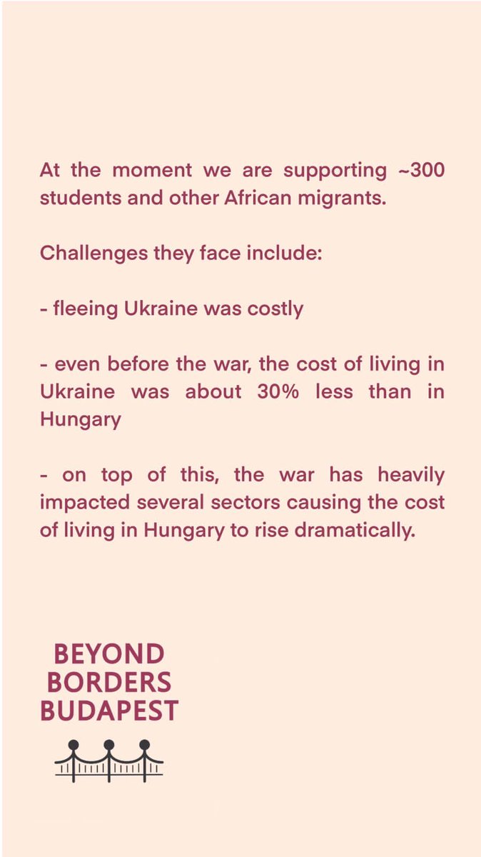 BeyondBordersBp's tweet photo. Since 28-02-2022, we supported more 1250 people displaced from #Ukraine️ with Emergency housing and food. 
We have moved to long term #support for the 300 #AfricansinUkraine still with us who continue to face challenges accessing institutional support in the EU
#TogetherWeCan https://t.co/WTJHwViTBQ