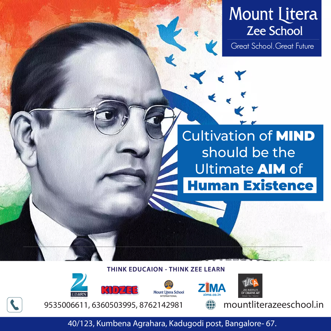 mountlitera099's tweet photo. Cultivation of mind should be the ultimate aim of human existence.
Happy Ambedkar Jayanti.
#ambedkar #education #students #leadership https://t.co/SLb0ze6Ud7