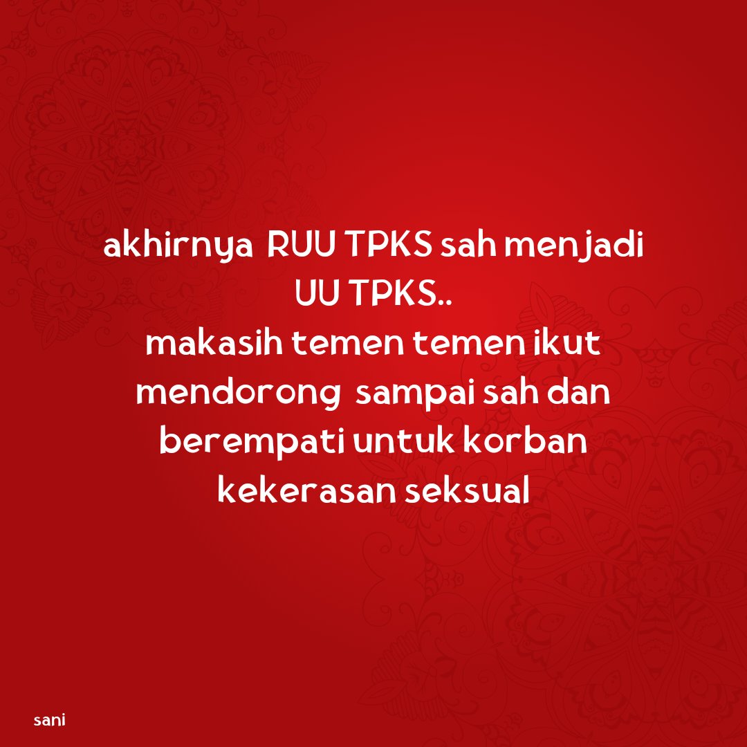 ahsanielfatha's tweet photo. yuk..kawal implementasinya
#RUUTPKS #DPR #aliansi #perempuan https://t.co/XdxPrAsvrJ
