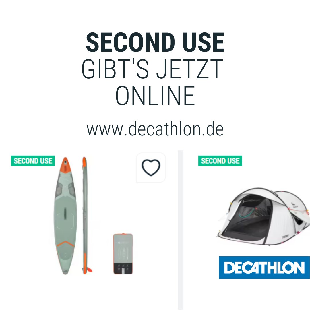DecathlonDE's tweet image. Wir möchten den Lebenszyklus unserer Produkte verlängern. Dafür arbeiten wir an dem Ausbau nachhaltiger Services. Unter #SecondUse geben wir retournierte Produkte, die neu sind oder leichte Gebrauchsspuren haben, zu einem fairen Preis in den Wiederverkauf. einblicke.decathlon.de/presse/pressek…