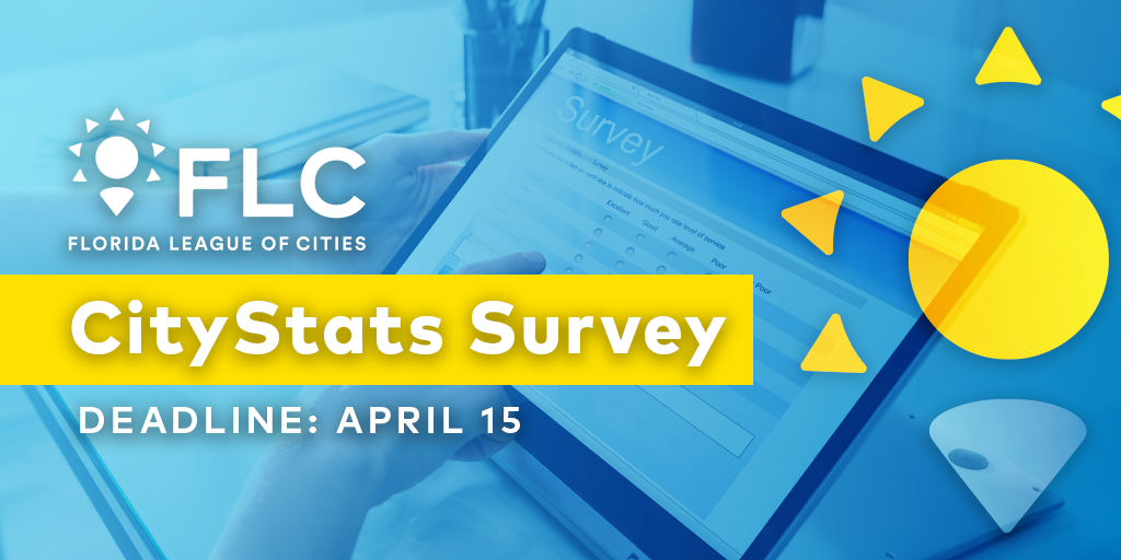 FLCities's tweet photo. Every city's data matters. Make sure yours is included!
Respond to the 2021 #CityStats survey before tomorrow’s deadline ⏳ https://t.co/gNYk5Wkplp