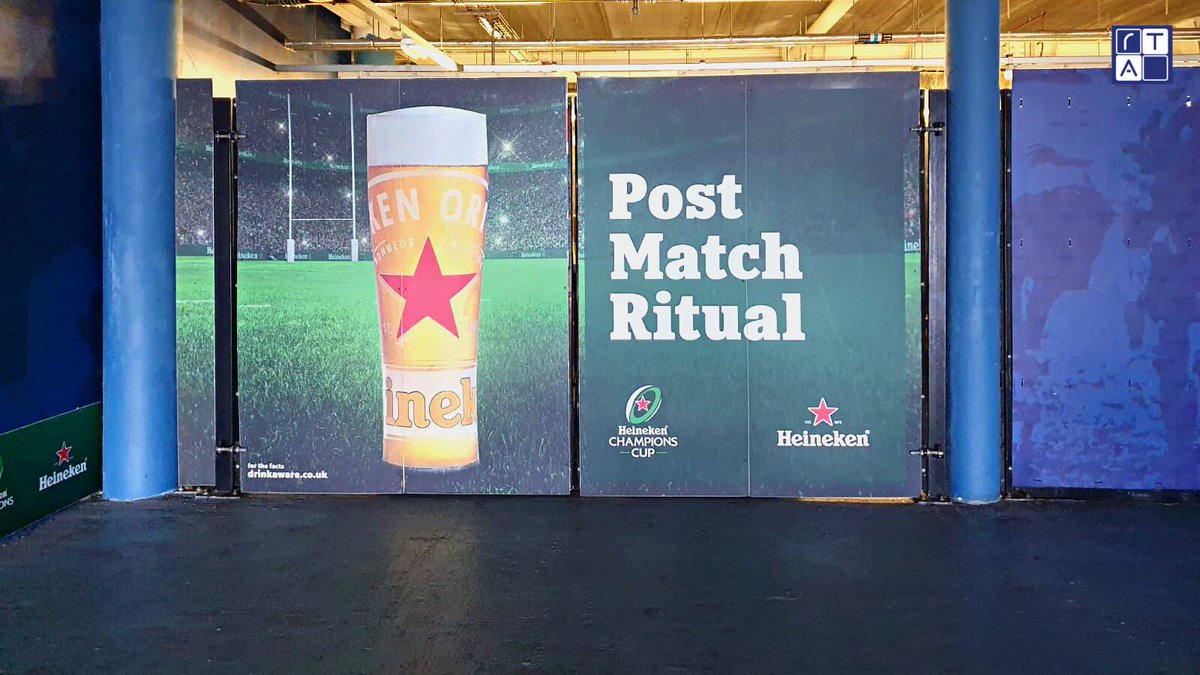 RTApublicity's tweet photo. Another #signage #installation from the weekend was for the #EuropeanRugbyCup π
@Heineken are #sponsoring the #event so @RTApublicity were on hand, installing the #barsignage and #sponsorshipsignage over at Exeter's #SandyPark π https://t.co/y1ifEE7Zwy