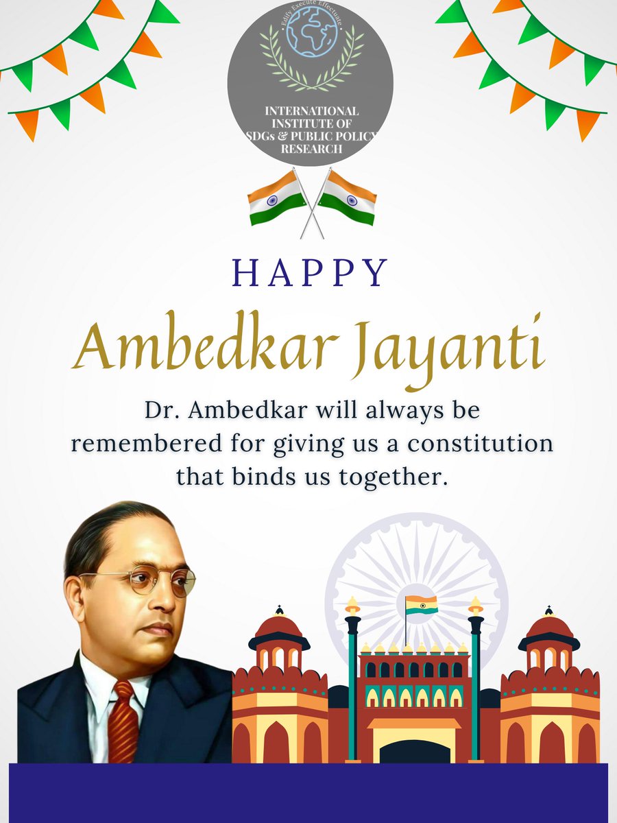 iispp_research's tweet photo. Bhimrao Ramji Ambedkar, often known as Babasaheb Ambedkar or BR Ambedkar, was born on April 14, 1891, in the MP.
He was an Indian lawyer, social reformer, and economist who was the primary author of the Indian Constitution.
 #AmbedkarJayanti 
#AmbedkarJayanti2022 
#Ambedkar https://t.co/F5yr7NbiiU