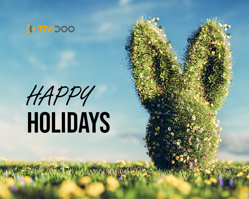 Keine Auszeit für unser Equipment, aber eine kurze für uns: Wir werden vom 15.-18. April 2022 eingeschränkt erreichbar sein. Am 19. April 2022 sind wir wieder wie gewohnt für Sie da. Bis dahin wünschen wir Ihnen schöne Feiertage! #tividoo #ManagedConnectivity #ostern2022