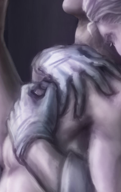 I can't fix the world, to my chagrin, but I can offer 14k of reboot for those who indulge, with this tempting amuse-bouche teasing a rather luscious full illustration from the devastatingly lovely Sylph <a href="/nitebana/">sylph</a> <3 #dmcreboot #vergilxdante #revergil #redante #DmCD #mDmV #mVmD