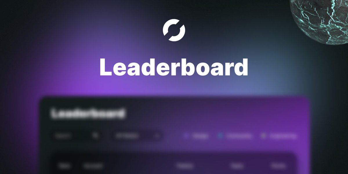 KYVENetwork's tweet photo. We’re rolling out a new leadership board with our incentivized testnet! Any guesses on how it’s going to be structured?

Respond to this tweet for a chance to win 30 points for the incentivized testnet! ⤵️ https://t.co/QEEfXROIdC