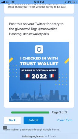 Sh3b_7's tweet photo. #trustwalletparis https://t.co/u9kpx60cHA